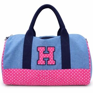 NEW Tommy Hilfiger denim Pink and Blue Travel Bag/duffel bag/gym bag